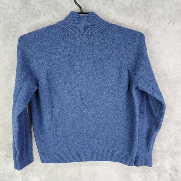 Mens Blue Banana Republic Sweater 1/2 Zip Cotton Wool Blend Long Sleeve Size XL - Picture 5 of 8